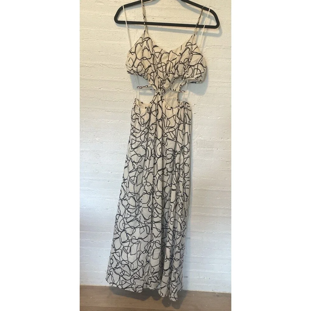 Anthropologie ASTR the Label Sanger Dress Cut-Outs M Boho Artsy Whimsical Edgy - Picture 5 of 8